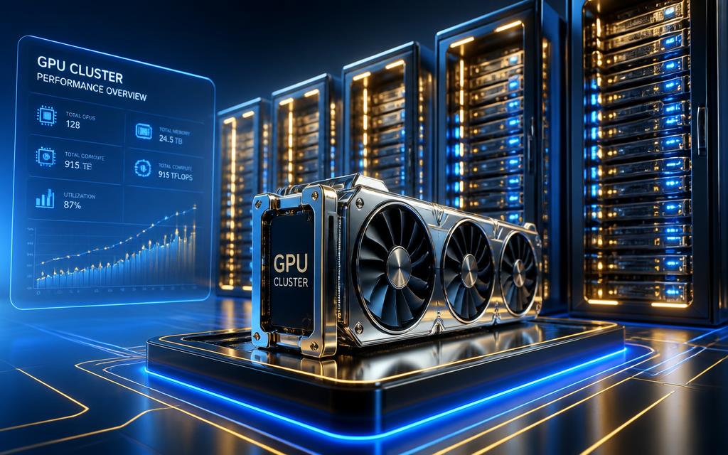 Chrome GPU cluster with a performance dashboard